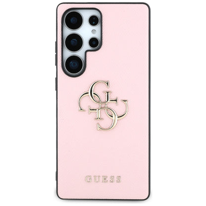 Deksel for Samsung Galaxy S25 Ultra S938, Guess, 4G Grained Big and Classic Logo, Rosa