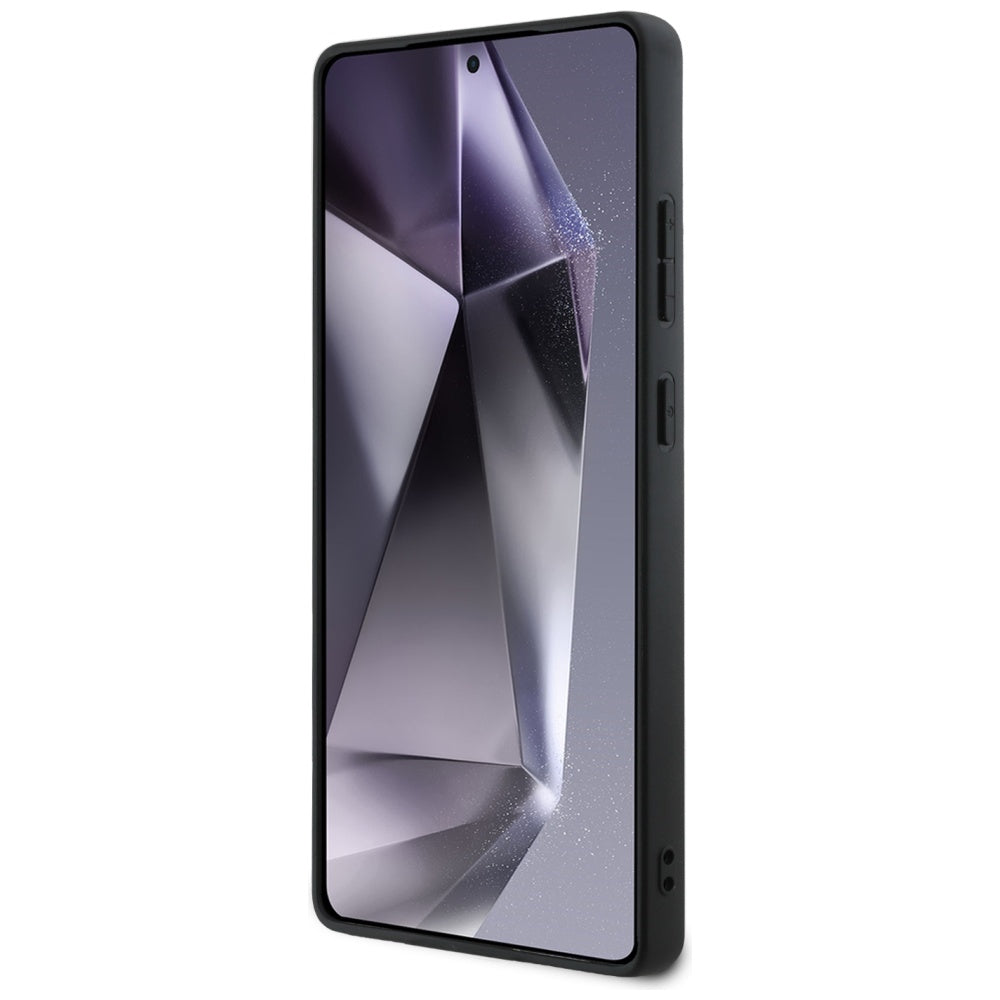 Deksel for Samsung Galaxy S25 Ultra S938, Guess, Grained Hot Stamp 4G Triangle, Svart