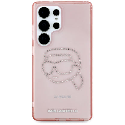 Deksel for Samsung Galaxy S25 Ultra S938, Karl Lagerfeld, IML Luxury Karl's Head, Rosa