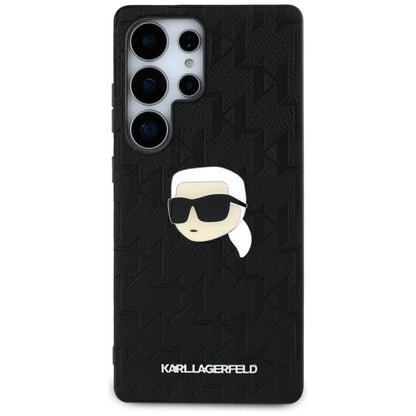 Deksel for Samsung Galaxy S25 Ultra S938, Karl Lagerfeld, Monogram Karl's Head, Svart