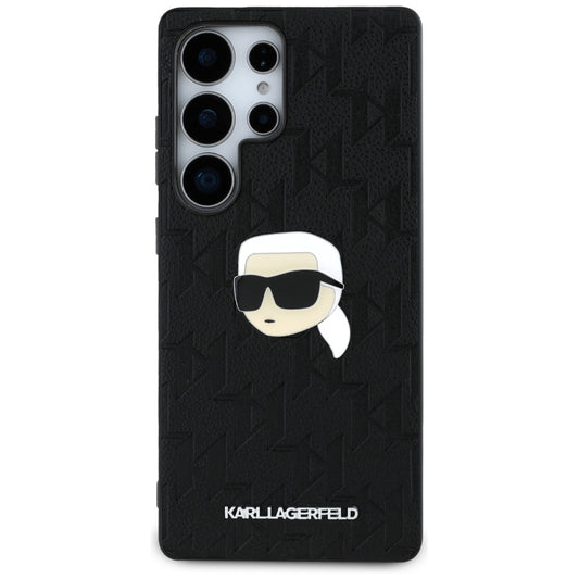 Deksel for Samsung Galaxy S25 Ultra S938, Karl Lagerfeld, Monogram Karl's Head, Svart