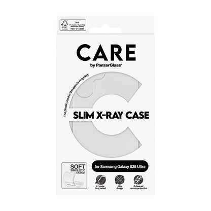 Deksel for Samsung Galaxy S25 Ultra S938, PanzerGlass, Motebevisst, Gjennomsiktig