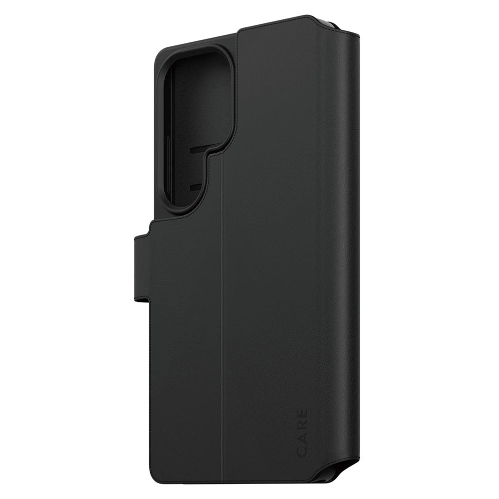 Deksel for Samsung Galaxy S25 Ultra S938, PanzerGlass, Care Feature Kickstand Wallet, Svart