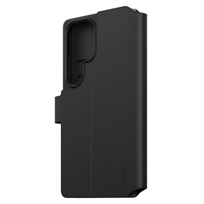 Deksel for Samsung Galaxy S25 Ultra S938, PanzerGlass, Care Feature Kickstand Wallet, Svart