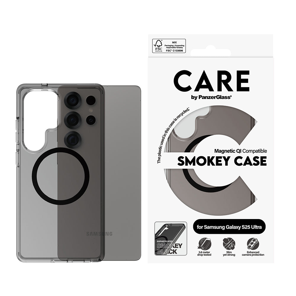 Deksel for Samsung Galaxy S25 Ultra S938, PanzerGlass, Care Urban Combat, Svart