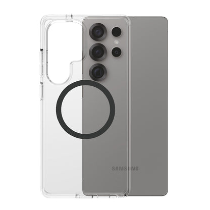 Deksel for Samsung Galaxy S25 Ultra S938, PanzerGlass, Care Urban Combat, Svart Gjennomsiktig