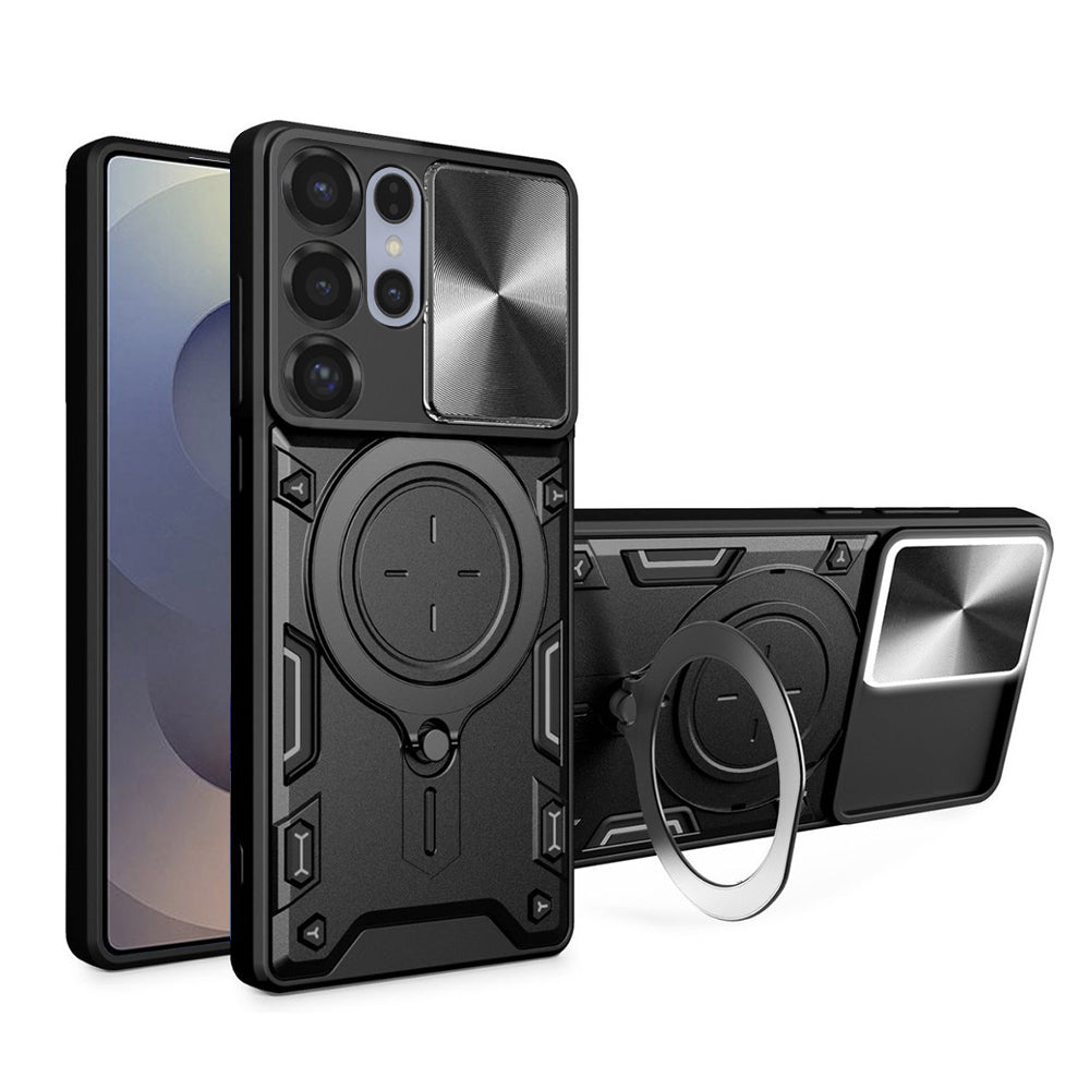Deksel til Samsung Galaxy S25 Ultra S938, Techsuit, CamGuard Pro, Svart