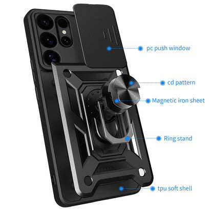 Deksel til Samsung Galaxy S25 Ultra S938, Techsuit, CamShield, Grønn