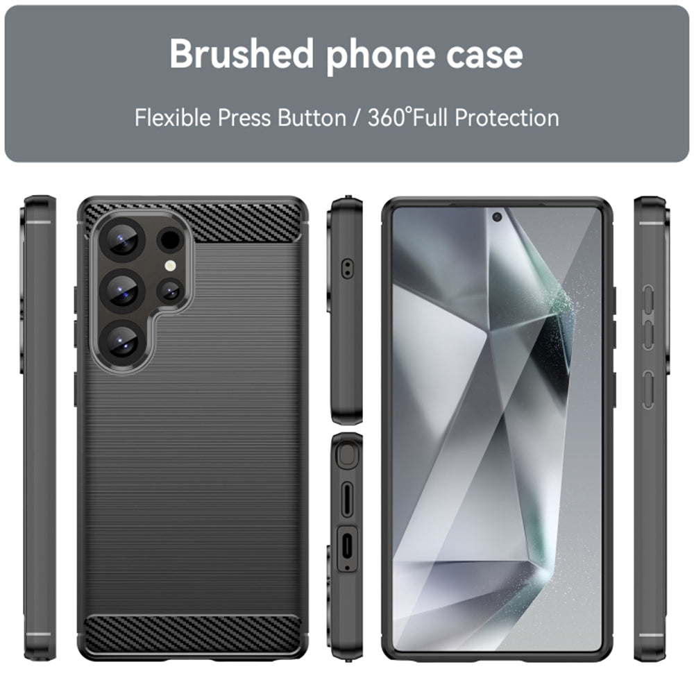 Deksel til Samsung Galaxy S25 Ultra S938, Techsuit, Karbon, Blå