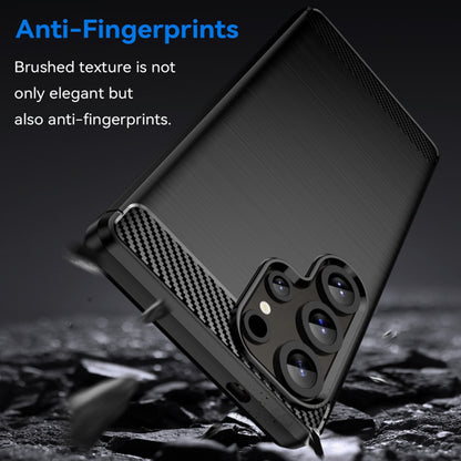 Deksel til Samsung Galaxy S25 Ultra S938, Techsuit, Karbon, Svart