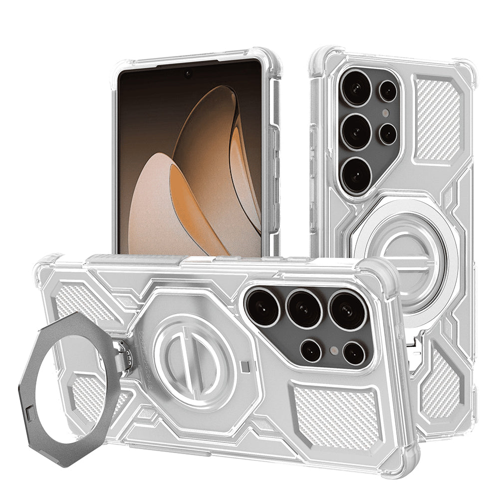 Deksel for Samsung Galaxy S25 Ultra S938, Techsuit, Carbon Shield Pro, Hvit