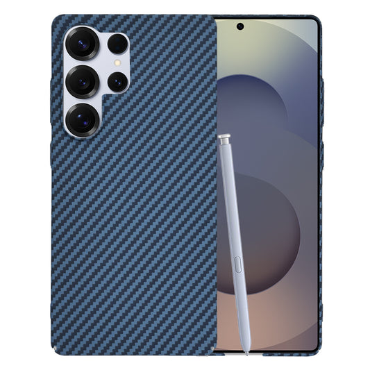 Deksel for Samsung Galaxy S25 Ultra S938, Techsuit, Carbonite FiberShell, Turkis