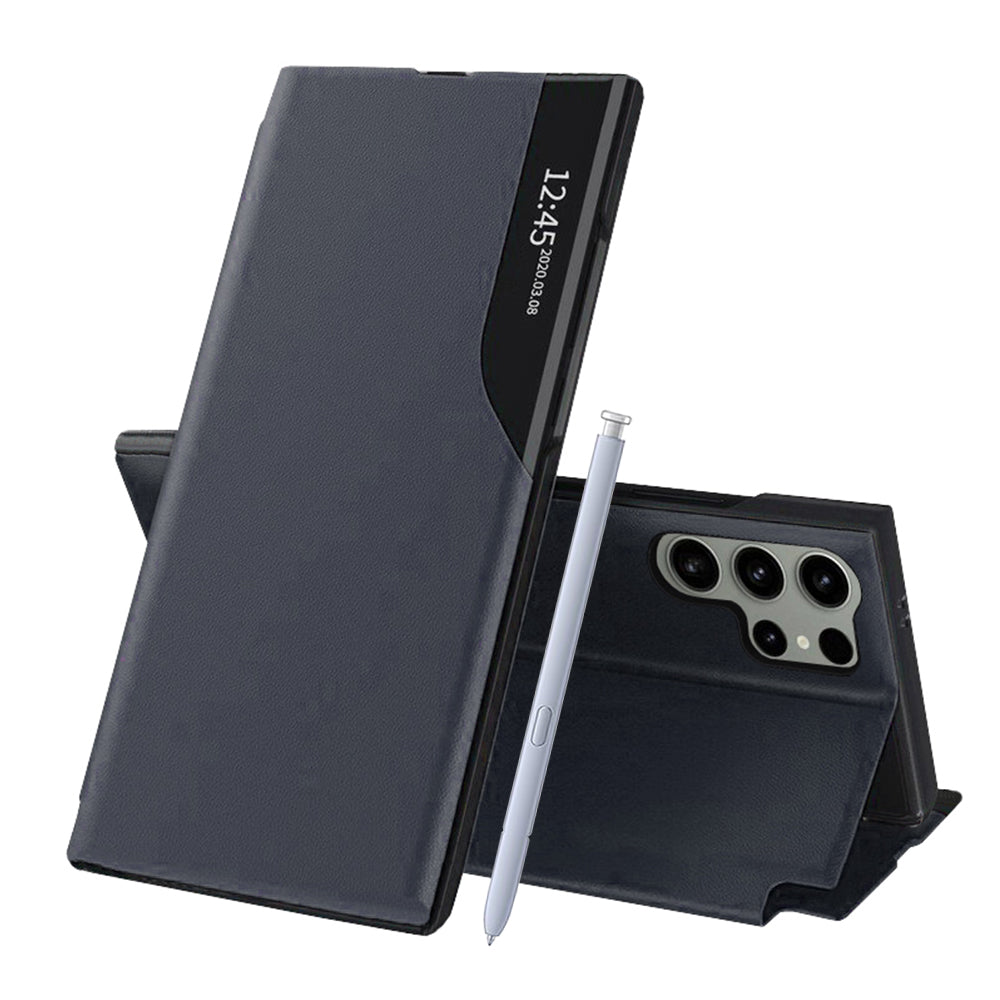 Deksel for Samsung Galaxy S25 Ultra S938, Techsuit, eFold, Mørk Blå