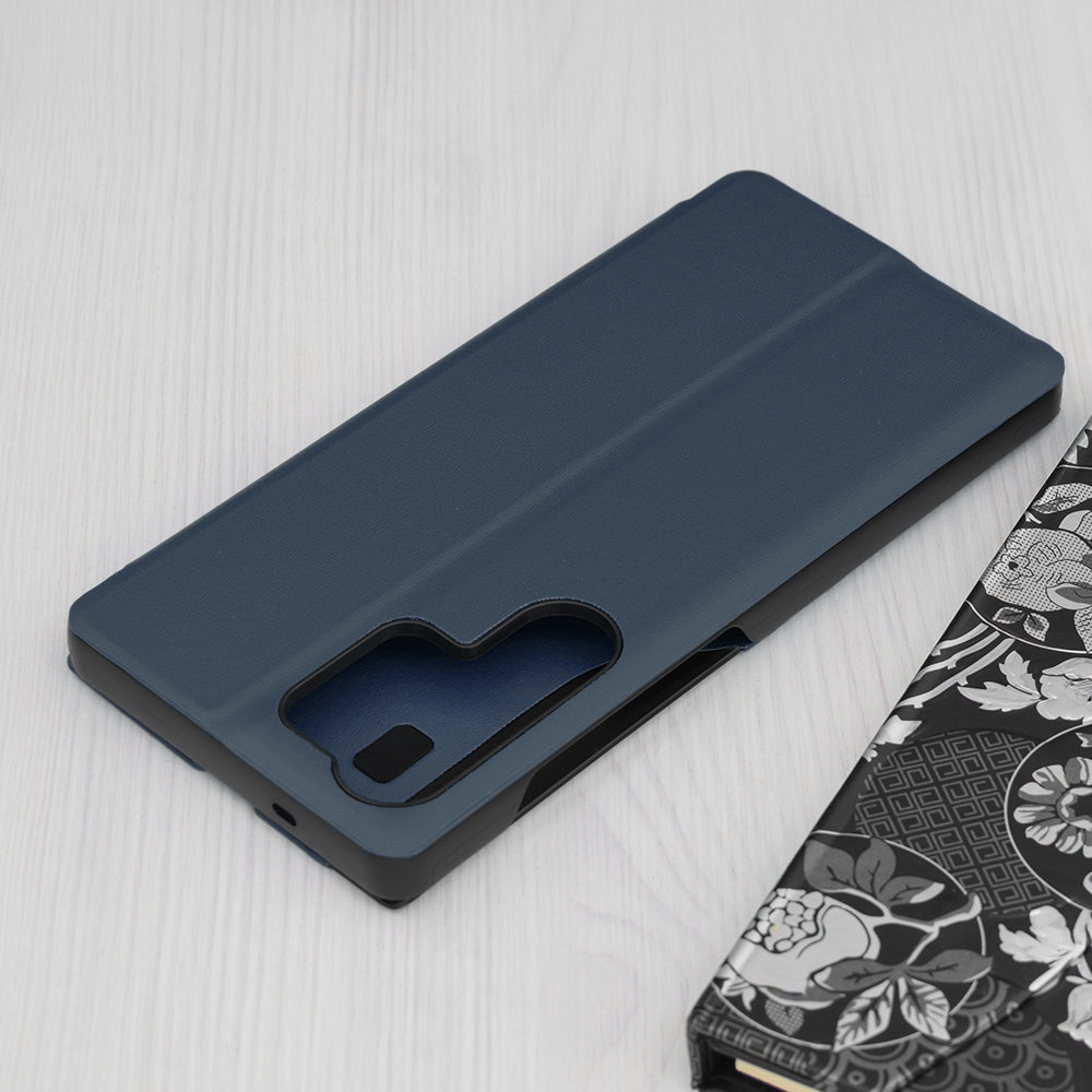 Deksel for Samsung Galaxy S25 Ultra S938, Techsuit, eFold, Mørk Blå
