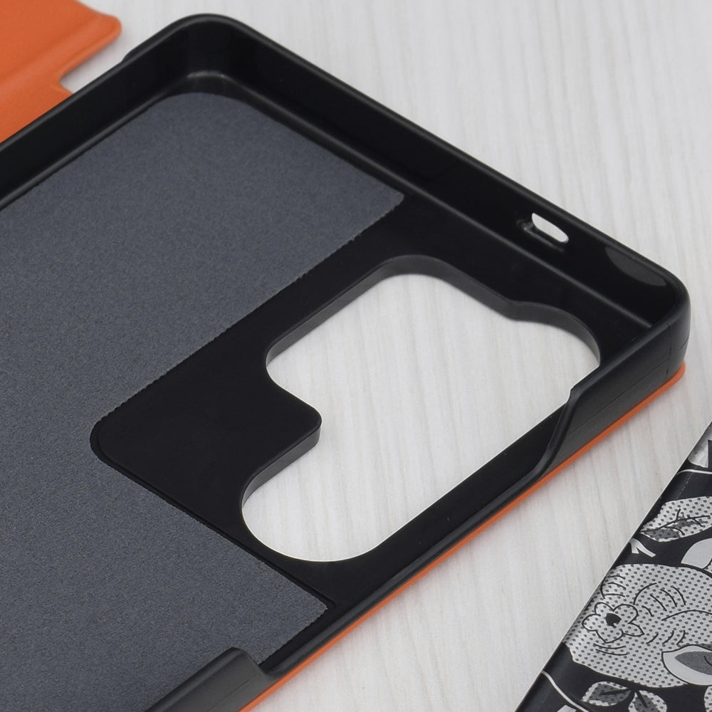 Deksel til Samsung Galaxy S25 Ultra S938, Techsuit, eFold, Oransje