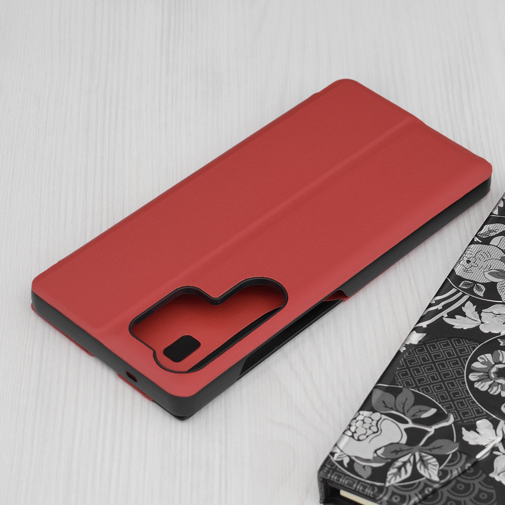 Deksel til Samsung Galaxy S25 Ultra S938, Techsuit, eFold, Rød