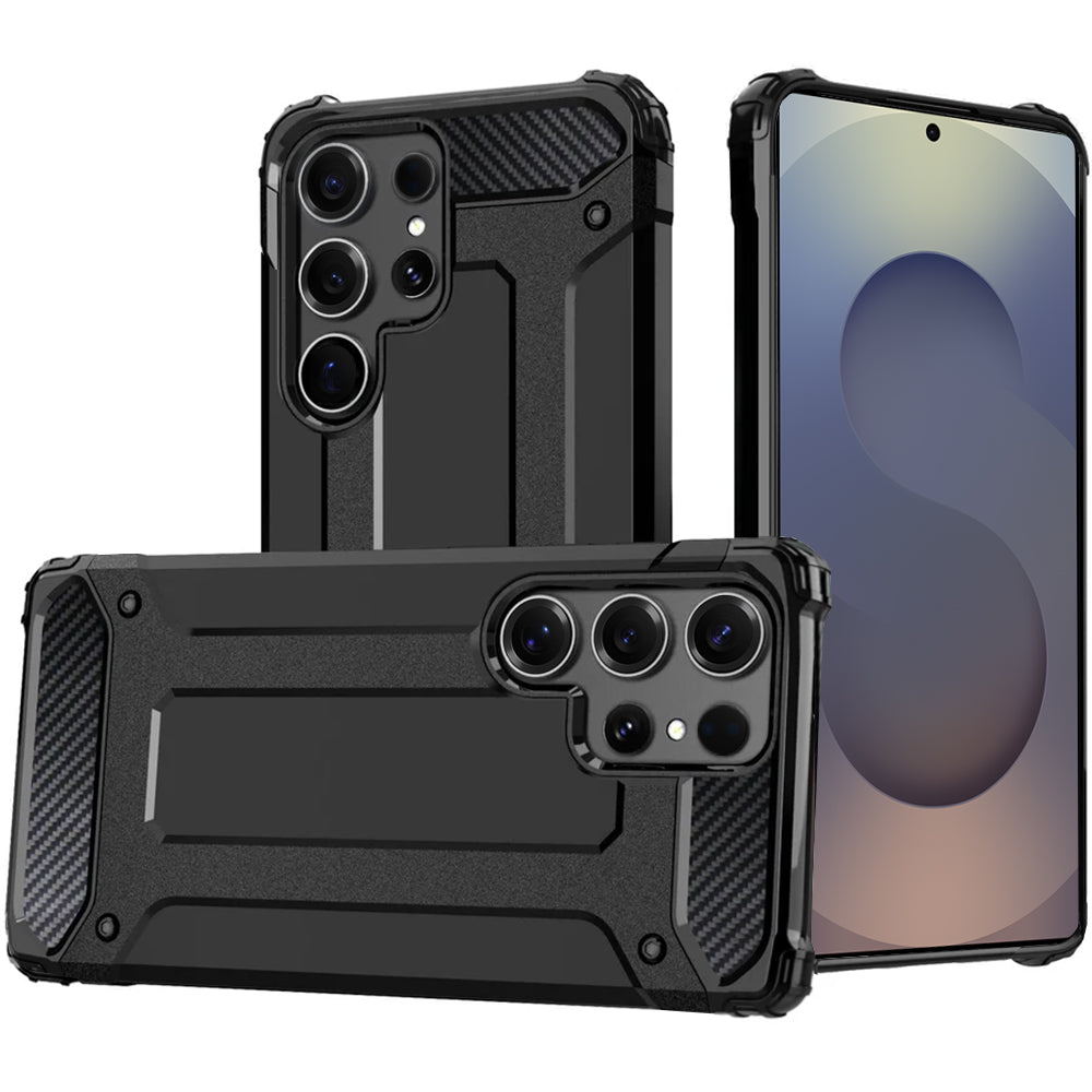 Deksel for Samsung Galaxy S25 Ultra S938, Techsuit, Hybrid Armor, Svart