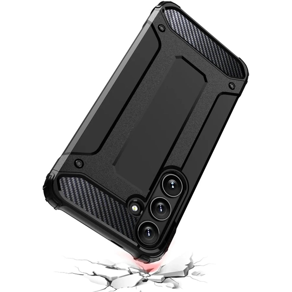 Deksel for Samsung Galaxy S25 Ultra S938, Techsuit, Hybrid Armor, Svart