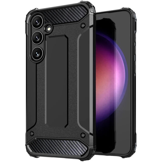 Deksel for Samsung Galaxy S25 Ultra S938, Techsuit, Hybrid Armor, Svart