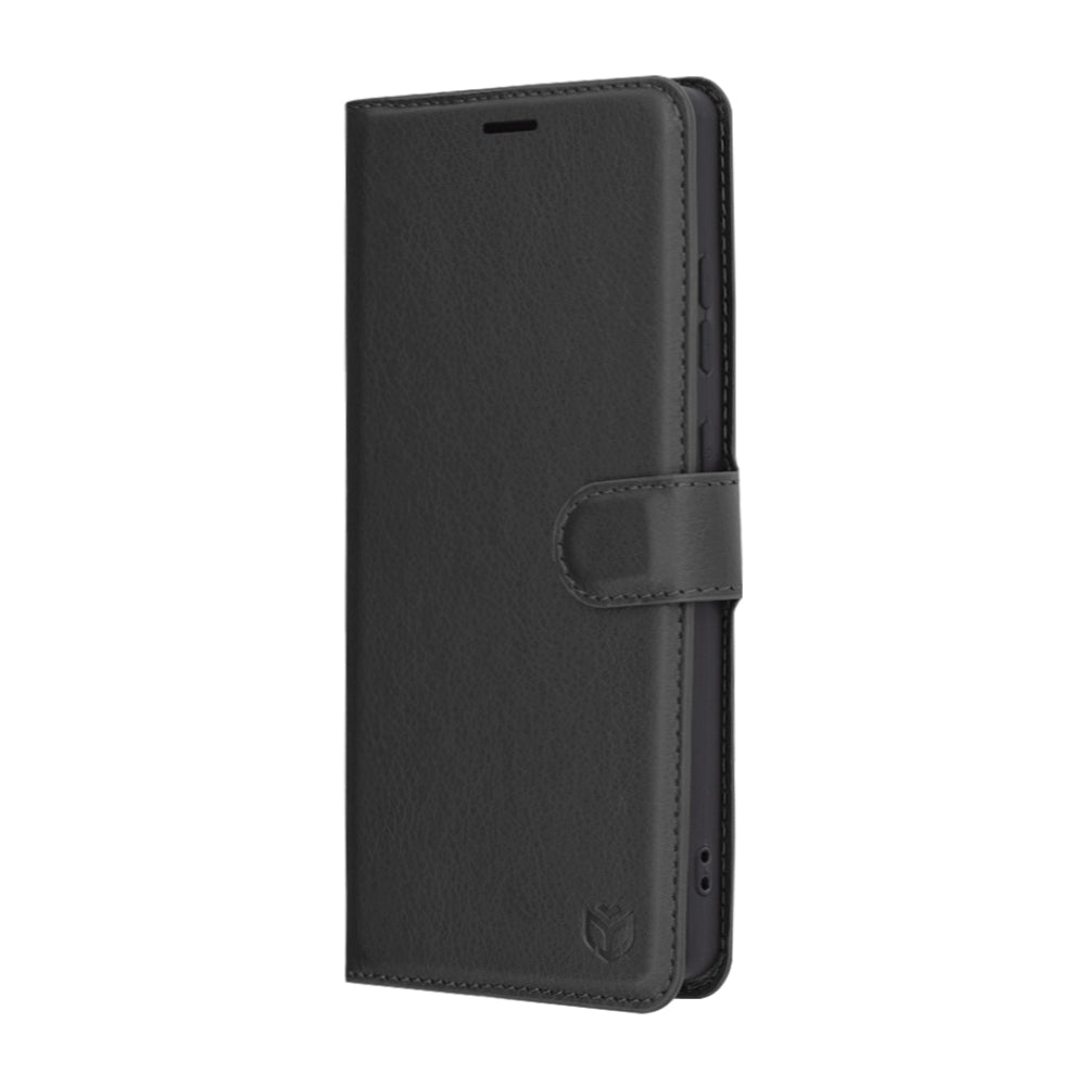 Deksel for Samsung Galaxy S25 Ultra S938, Techsuit, Leather Folio, Svart