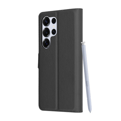 Deksel for Samsung Galaxy S25 Ultra S938, Techsuit, Leather Folio, Svart