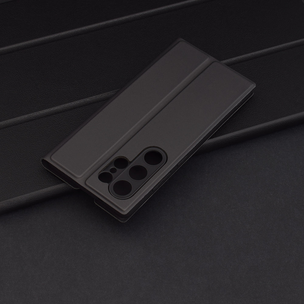 Deksel til Samsung Galaxy S25 Ultra S938, Techsuit, Magskin Book, Svart