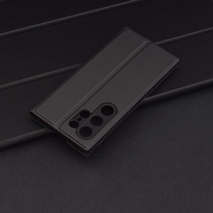 Deksel til Samsung Galaxy S25 Ultra S938, Techsuit, Magskin Book, Svart