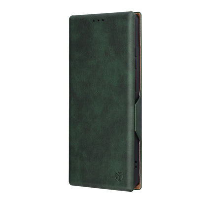 Deksel for Samsung Galaxy S25 Ultra S938, Techsuit, Safe Wallet Plus, Grønn