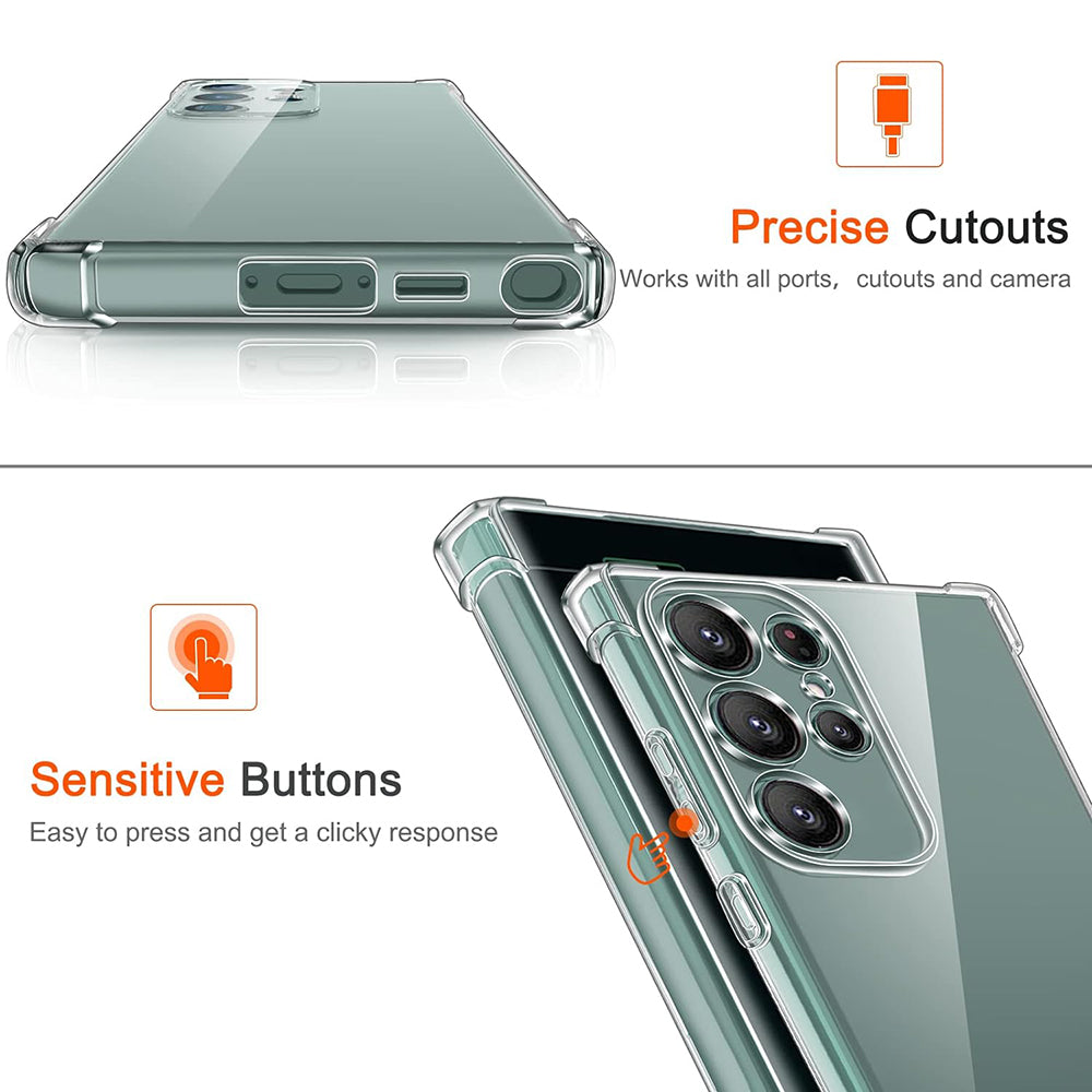 Deksel til Samsung Galaxy S25 Ultra S938, Techsuit, Støtsikker Klar, Transparent