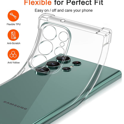 Deksel til Samsung Galaxy S25 Ultra S938, Techsuit, Støtsikker Klar, Transparent