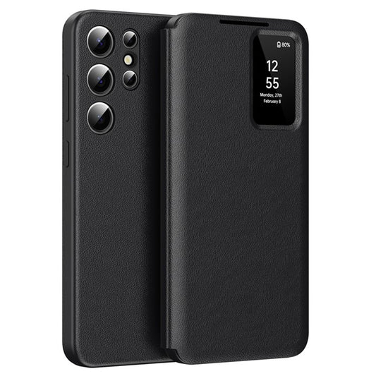 Deksel for Samsung Galaxy S25 Ultra S938, Techsuit, SmartView, Svart
