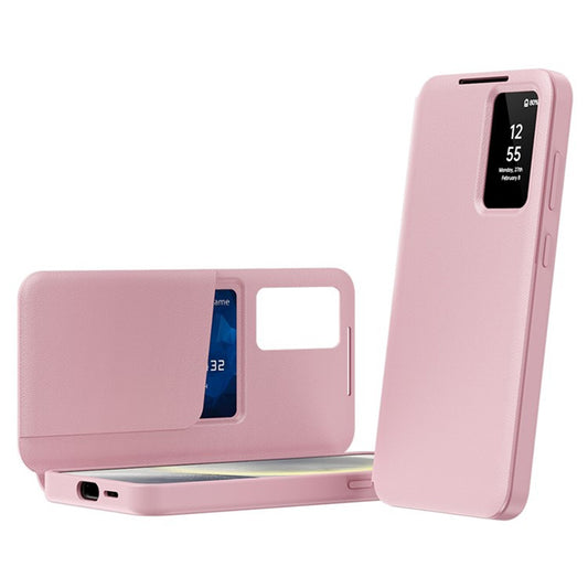 Deksel for Samsung Galaxy S25 Ultra S938, Techsuit, SmartView, Rosa