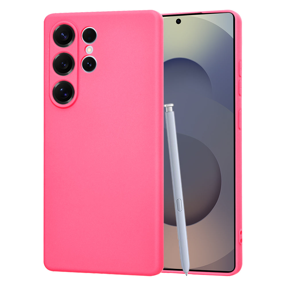 Deksel til Samsung Galaxy S25 Ultra S938, Techsuit, SoftFlex, Mørk Rosa