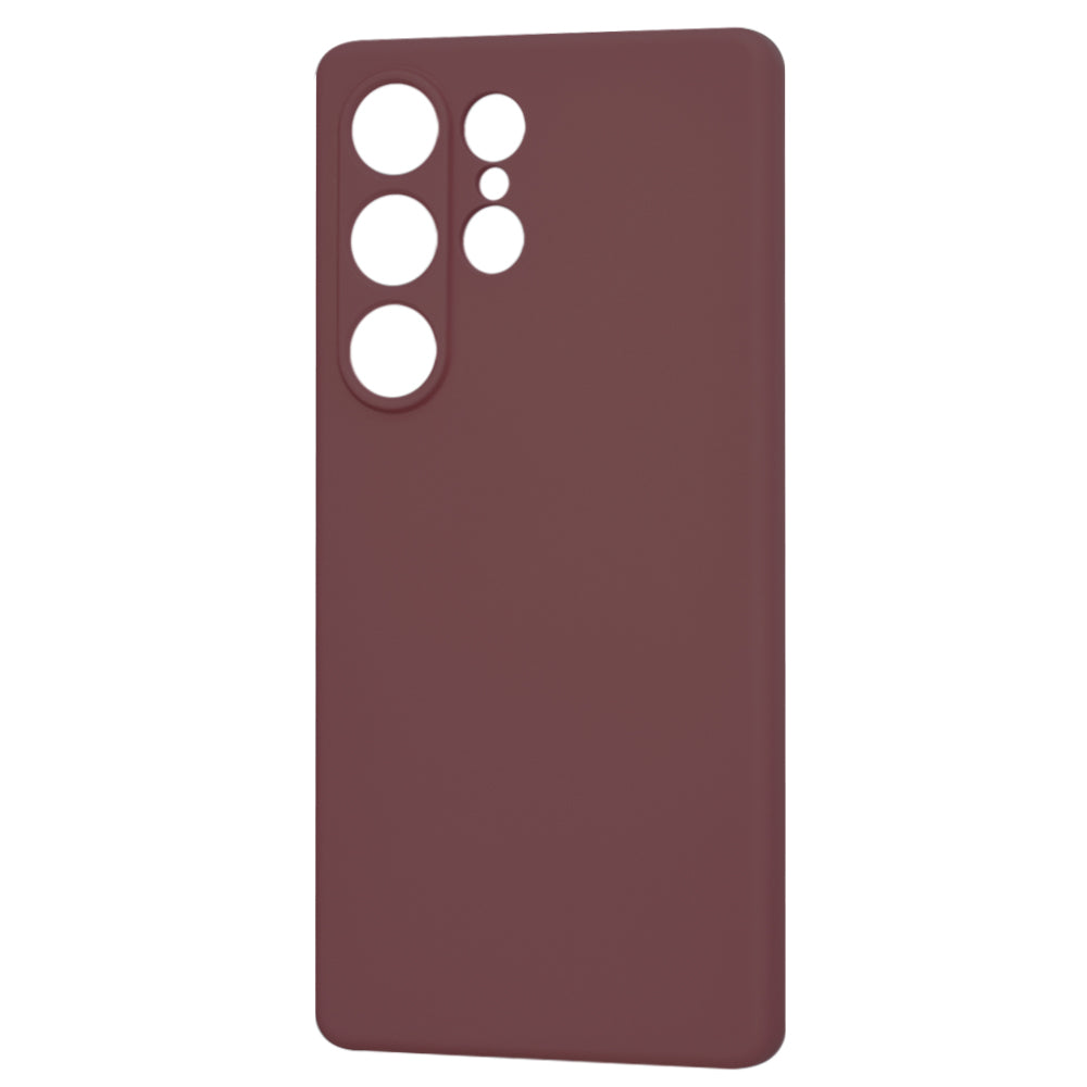 Deksel til Samsung Galaxy S25 Ultra S938, Techsuit, SoftFlex, Burgunder