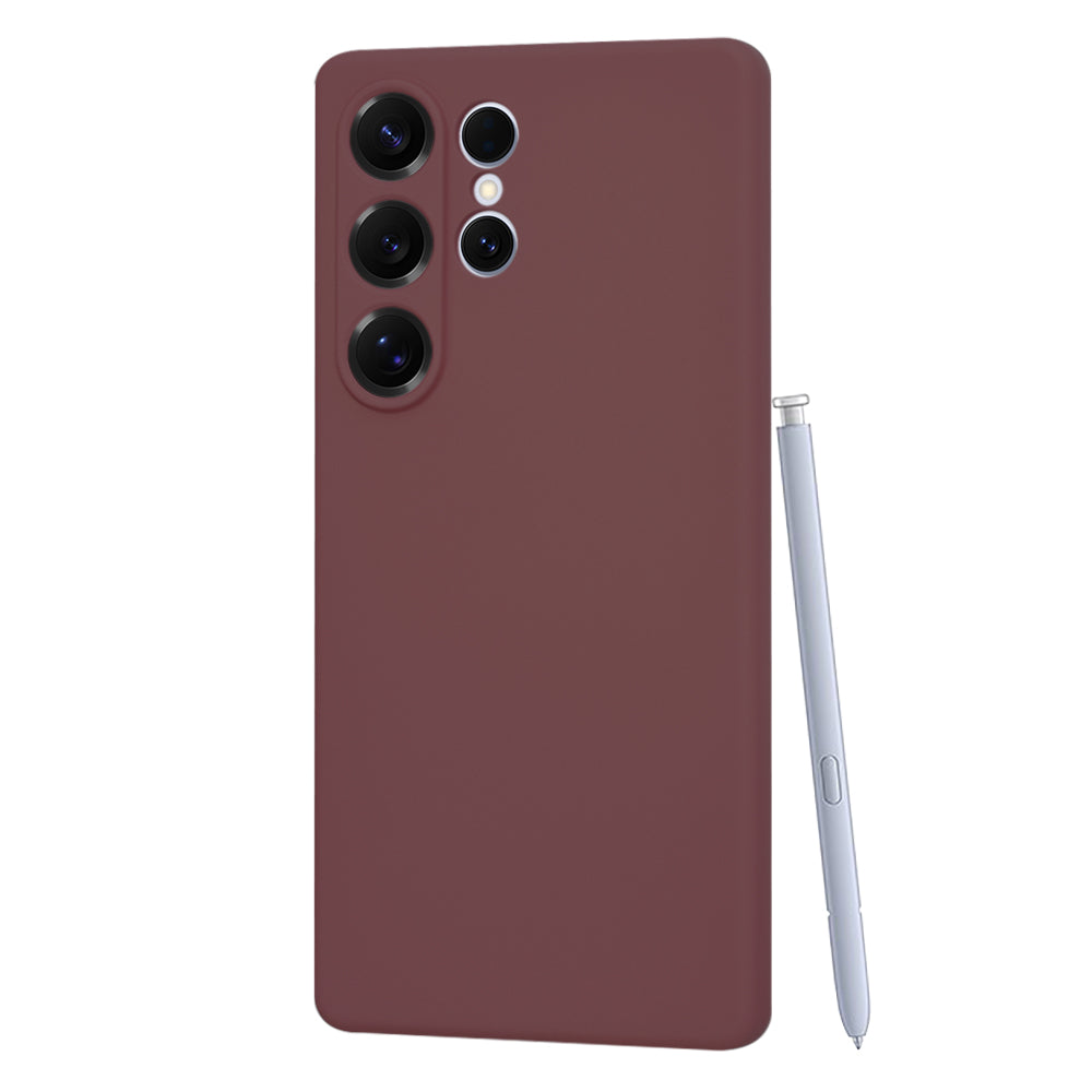 Deksel til Samsung Galaxy S25 Ultra S938, Techsuit, SoftFlex, Burgunder