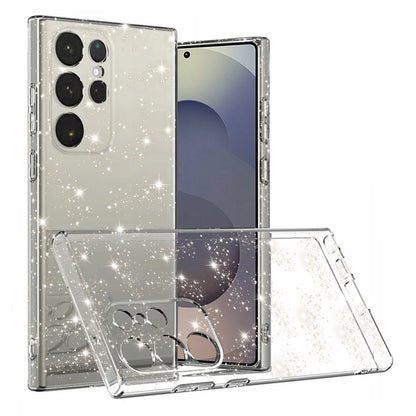 Deksel for Samsung Galaxy S25 Ultra S938, Techsuit, SparkleSkin, Transparent