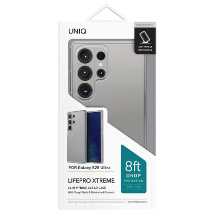 Deksel for Samsung Galaxy S25 Ultra S938, UNIQ, LifePro Xtreme, Gjennomsiktig