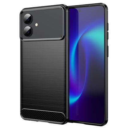 Deksel for Samsung Galaxy S26 Edge, Techsuit, Karbon, Svart