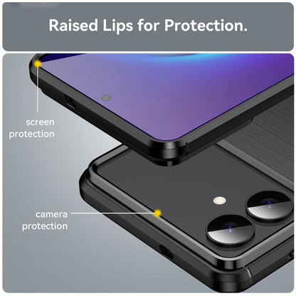 Deksel for Samsung Galaxy S26 Edge, Techsuit, Karbon, Svart