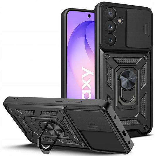 Deksel for Samsung Galaxy S26 FE / S25 FE, Techsuit, CamShield, Svart