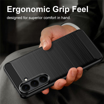 Deksel til Samsung Galaxy S26 FE / S25 FE, Techsuit, Karbon, Svart