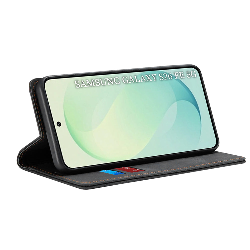 Deksel for Samsung Galaxy S26 FE / S25 FE, Techsuit, Confy, Svart