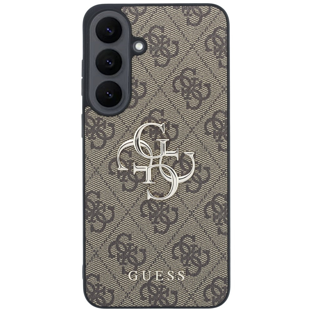 Deksel til Samsung Galaxy S26 FE S741, Guess, 4G Metalllogo, Brun