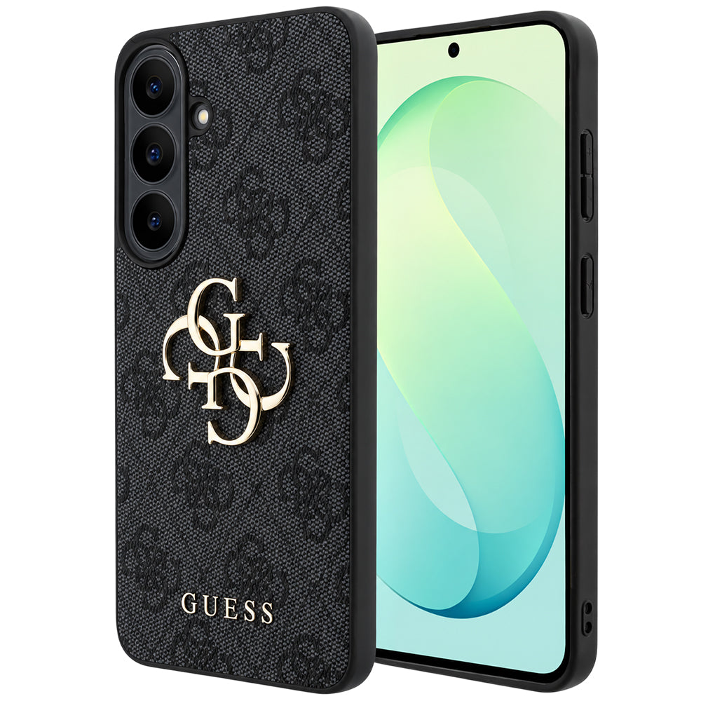 Deksel for Samsung Galaxy S26 FE S741, Guess, 4G Metalllogo, Svart