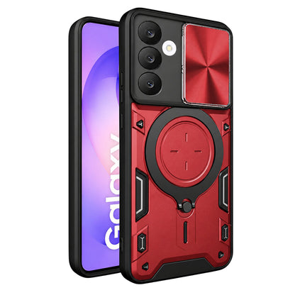 Deksel til Samsung Galaxy S26 FE S741 / S25 FE, Techsuit, CamGuard Pro, rød