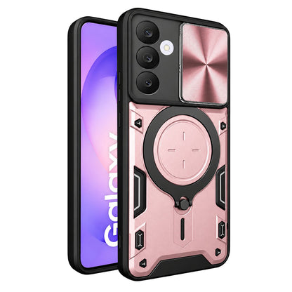 Deksel til Samsung Galaxy S26 FE S741 / S25 FE, Techsuit, CamGuard Pro, roségull