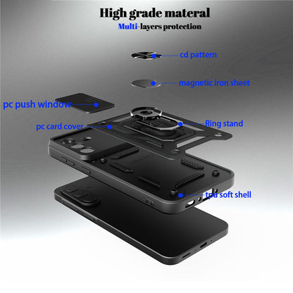 Deksel til Samsung Galaxy S26 FE S741 / S25 FE, Techsuit, CamShield, roségull