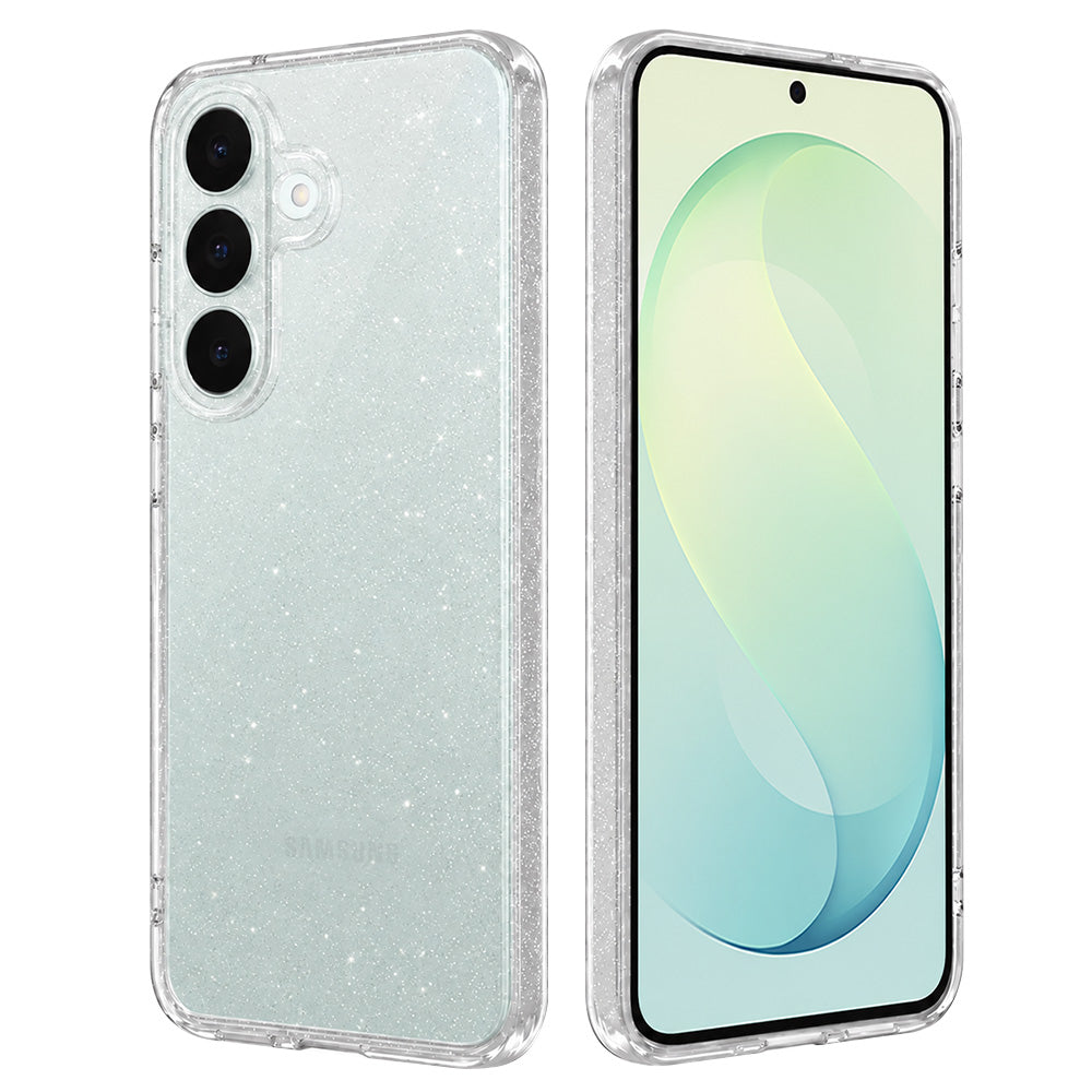 Deksel til Samsung Galaxy S26 FE S741 / S25 FE, Techsuit, SparkleSkin, gjennomsiktig