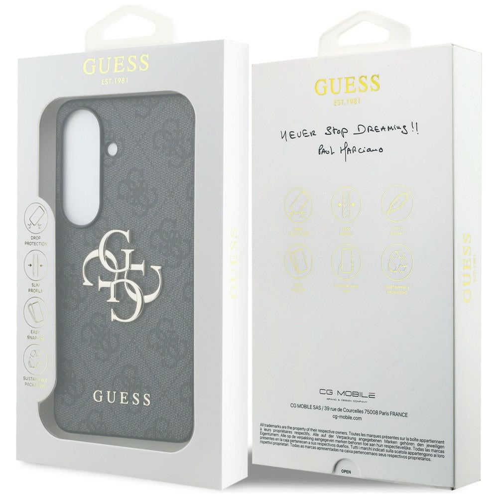 Deksel for Samsung Galaxy S26 S942, Guess, 4G Big Logo, Svart
