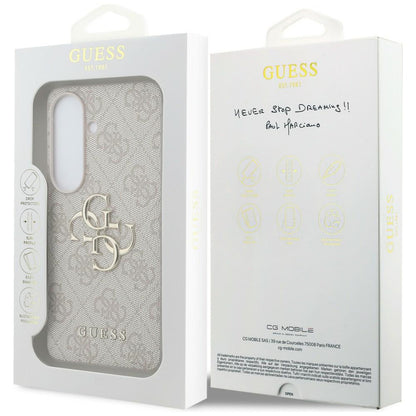 Deksel for Samsung Galaxy S26 S942, Guess, 4G Big Logo, Rosa